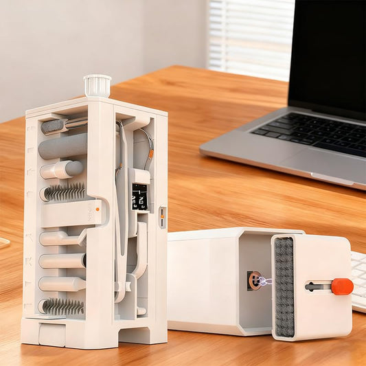 [32-in-1 Cleaning Kit] 32-in-1 Cleaning Kit | Includes Brushes for Computer Keyboards, Earphones, iPads, Phones, and Cameras