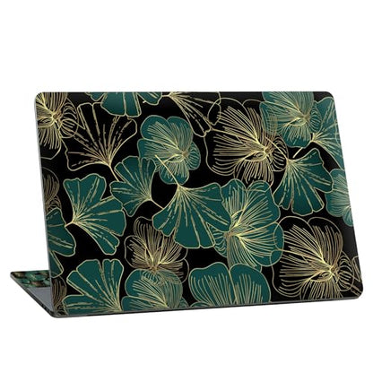 Universal Laptop Skin Sticker with 2 Wrist Pad Skins, Waterproof Scratch Resistant Vinyl Laptop Cover Decal, Cut to Fit for 11–15.6 Inch MacBook HP Dell Lenovo, Ginkgo Leaf - color: Ginkgo Leaf