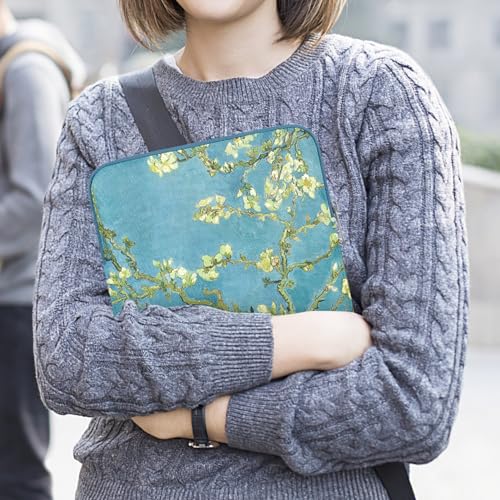 MoKo 9-11 Inch Tablet Sleeve Bag Carrying Case Fits New 11inch iPad Air M4, iPad A16 2025, iPad Pro 11 M4, Air 5/4/3, iPad 10/9/8th Gen, Tab S8/S9 11", Tablet Carrying Case, Apricot Flower - color: Apricot Flower, size: 9-11 inch