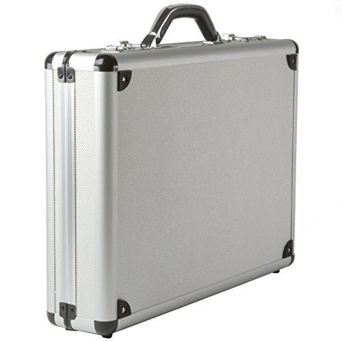 Alpine Swiss Executive Aluminum Briefcase Padded Laptop Briefcase For Men Hard Shell Attache Case Combo Lock Business Case
