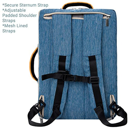 Vangoddy Slate 3-in-1 Universal 10 12-inch Covertible Laptop Messenger Shoulder Bag (Blue) - color: Blue, size: 10" to 12-inch
