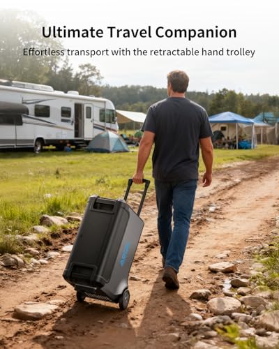 ABOK Ark3600 Portable Power Station of Extra Battery | Expandable to 11520Wh, 3840Wh LiFePO4 Battery, 3H Fast Charge, 3600W Solar Generator for Home Backup, Hurricane, Camping, RV - style: Ark3600 Extra Battery