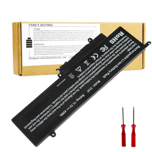 GK5KY Laptop Battery for Dell Inspiron 11 3000 3147 3148 3153 3152 3157 3158 15 7000 7558 7568 13 7353 7359 7347 7348 7352 92NCT 092NCT 4K8YH 04K8YH RHN1C 0WF28 P20T P20T001 P55F P55F001 451-BBKK - size: 7.52*3.54*0.21inch