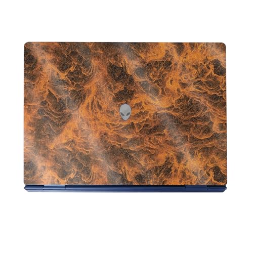 Glossy Glitter Laptop Skin Compatible with Alienware 16/16X Aurora (2025) - Burning Up - Premium 3M Vinyl Protective Wrap Decal Cover - Easy to Apply | Crafted in The USA by MightySkins - color: Burning Up, size: 16/16X Aurora (2025) Full Cover Skin, styl