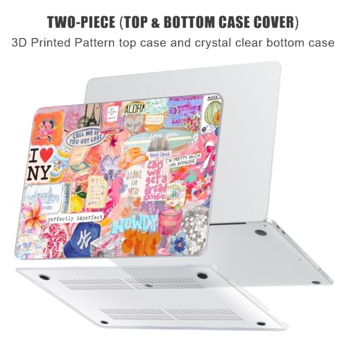 for MacBook Neo Case 13 inch 2026 A18 Pro (A3404), Anti-Scratch Protective Pattern Hard Shell Case, Trendy Laptop Cover with Keyboard Cover+Screen Film+Trackpad Film,Colorful Chaos ﻿ - color: Colorful Chaos
