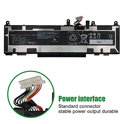 WP03XL M73466-005 Laptop Battery Replacement for Hp EliteBook 830 835 840 845 860 865 G9 G10 X360 1040 ZBook Firefly 14 G9 G10 Series Notebook HSTNN-OB2J M64304-AC1 11.58V 51.3Wh