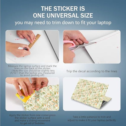 Laptop Notebook Skin Sticker Cover Decal, 12 13 13.3 14 15 15.4 15.6 inch Laptop Vinyl Skin Sticker Cover Art Protector Notebook PC (NEK-53) - color: NEK-53