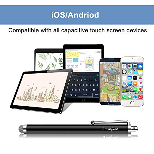 10 Pack Stylus Pens for Touch Screens, Mesh Fiber Tip Stylus Pens for ipad iPhone Tablets Samsung All Precision Capacitive Universal Touch Screen Devices