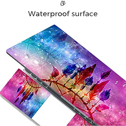 Laptop Skin Sticker,13.3 14 15 15.4 15.6 inch Laptop Skins,Universal Vinyl Decal,Dustproof Scratch Resistant Reusable Cover Protector with Free 2 Wrist Pads (Dream Catcher) - color: Dream Catcher