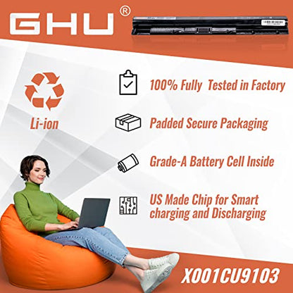 GHU M5Y1K HD4J0 Laptop Battery 40Wh Replacement for Dell Inspiron 14 15 17 3000 5000 Series 3451 3452 3551 3552 3558 3567 5558 5559 5755 5758 5759, Compatible with 6VFVM 1KFH3 GXVJ3 WKRJ2 VN3N0 991XP