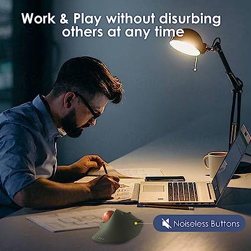 SANWA TB39 Wired Trackball + Bluetooth Numeric Keypad Set, Programmable Silent Buttons Roller Ball Mice, Rechargeable Wireless Ten Key Number Pad Portable, Compatible with Mac, Laptop, Windows, Black