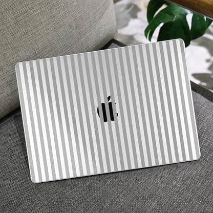 MEEgoodo Case for M5/M4/M3/M2 MacBook Air 13 inch Case 2026 2025 2024 2022, Fit Model A3449/A3240/A3113/A2681, Laptop Hard Shell Compatible with MacBook Air 13.6-inch, Gray Stripes - color: Gray Stripes
