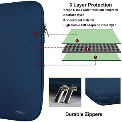 Laptop Sleeve Case 15.6 Inch,Resistant Neoprene Laptop Sleeve/Notebook Computer Pocket Case/Tablet Briefcase Carrying Bag, Dark Blue - color: Dark Blue, size: 15.6 inch