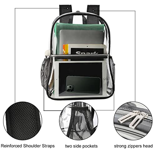 Clear Backpack Heavy Duty TPU Transparent Backpack for Sports,Work,Security Travel.… - color: Clear
