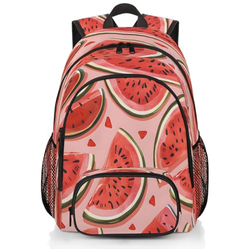 Watermelon Laptop Backpack for Women Men, 18.3 Inch Travel Work Backpacks, Cute Waterproof Computer Casual Daypack Nurse Teacher Bags - color: Multicolor 9