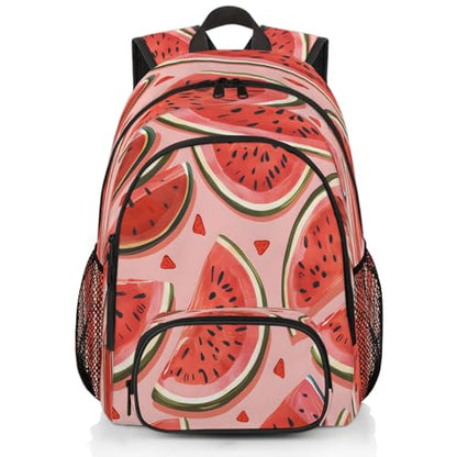Watermelon Laptop Backpack for Women Men, 18.3 Inch Travel Work Backpacks, Cute Waterproof Computer Casual Daypack Nurse Teacher Bags - color: Multicolor 9