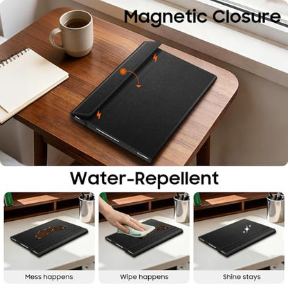 Fintie Protective Case for 14 inch HP/Lenovo/ASUS with Pocket, Black | Fits for 14'' HP 14-ee, Lenovo IdeaPad 1 Gen 7, ASUS Vivobook 14 X1404, Dell Latitude 3440 - color: Black