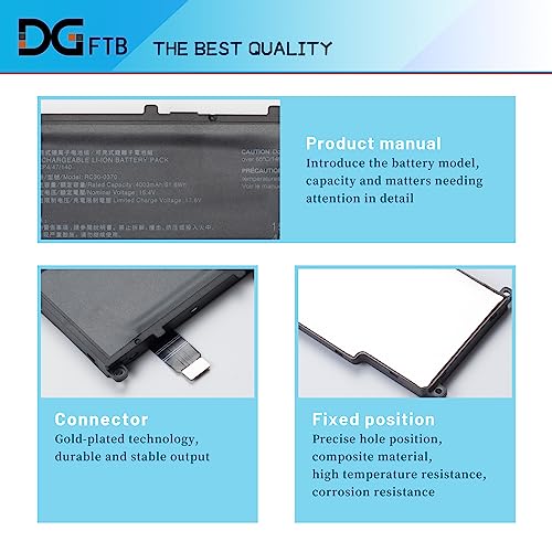 RC30-0370 Replacement Laptop Battery for Razer Blade 14 2021 2022 RZ09-0370 | RZ09-0427 RZ09-0368 RZ09-0370AE23 RZ09-0370CEA3-R3U1 RZ09-0370BEA3-R3U1 RZ09-0427EE23-R3U1 RZ09-0427NEA3 15.4V 4003mAh