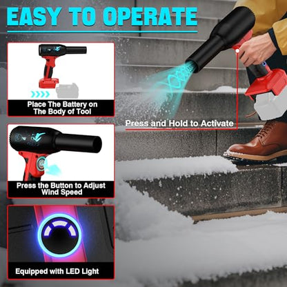 500W Cordless Air Duster for Milwaukee 18V M18 Battery, 400G High Power Wind Speed Compressed Air Blower, Rechargeable Electric Jet Dry for Keyboard PC Electronics Cleaning Replace Canned Air - size: 500W for Milwau*kee 18V