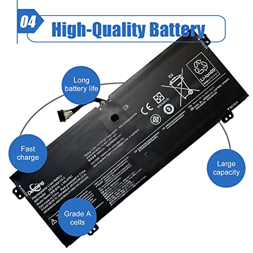 L16L4PB1 L16C4PB1 Laptop Battery Compatible with Lenovo Yoga 720-13IKB 730-13IKB 730-13IWL Series Notebook L16M4PB1 2ICP4/43/110-2 5B10M52738 5B10M52739 5B10M52740 5B10Q38237 7.72V 48Wh