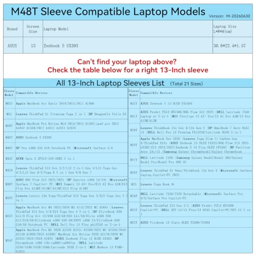 Smatree M48T Hard Protective 13 inch Laptop Sleeve Case Compatible for ASUS Zenbook S UX393 (X8045T) - color: Black, size: 13 inch/M48T/Size:32*23.8cm