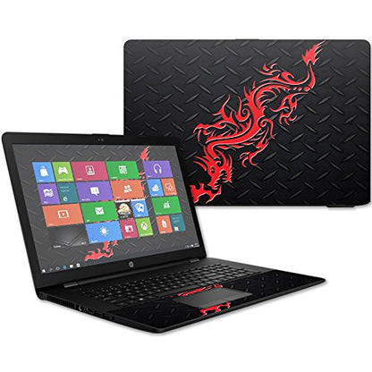 MightySkins Skin Compatible with HP 17t Laptop 17.3" (2017) - Red Dragon | Protective, Durable, and Unique Vinyl Decal wrap Cover | Easy to Apply, Remove, and Change Styles | Made in The USA - color: Red Dragon