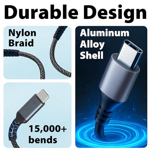 USB C to 3.5mm Audio Adapter, Aux to USB C Headphone Jack Dongle w/Hi-Fi DAC Chip, in-Line Control & Mic Support Compatible with iPhone 16/15, Samsung Galaxy S25/S24 Pixel iPad MacBook PS5
