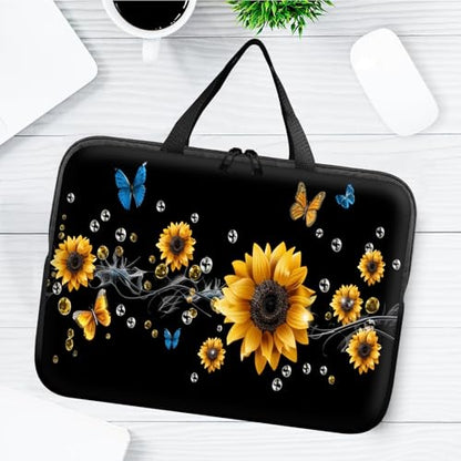 14" 15" Laptop Handle Bag Computer Bag,14.2" 15.4 inch Pouch Holder Notebook Sleeve Cover Compatible for Dell,Lenovo,Toshiba HP, Asus Notebook Messenger Briefcase-A river of flowers - color: A River of Flowers