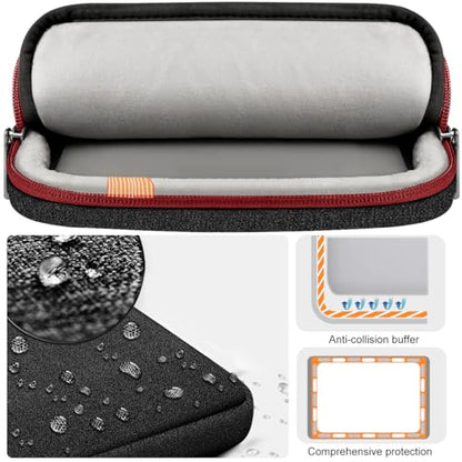 Hseok Laptop Case 15 15.6 16 inch Sleeve with Handle and Hidden Straps,Compatible with MacBook Neo 16",MacBook Pro Air 16" 15", 360°Protective PC Briefcase with 4 Pockets for Accessories,Red - color: Red
