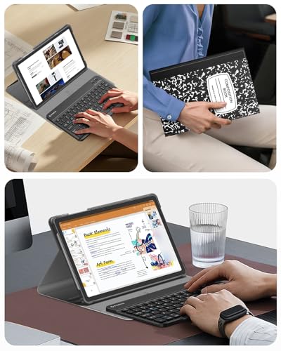 FINTIE Keyboard Case for Samsung Galaxy Tab A11 Plus/A9 Plus 11'', CompBook | 3 Viewing Angles, Detachable Bluetooth Keyboard, Rechargeable Battery, Dual Protection, Work Study Travel Use - color: CompBook