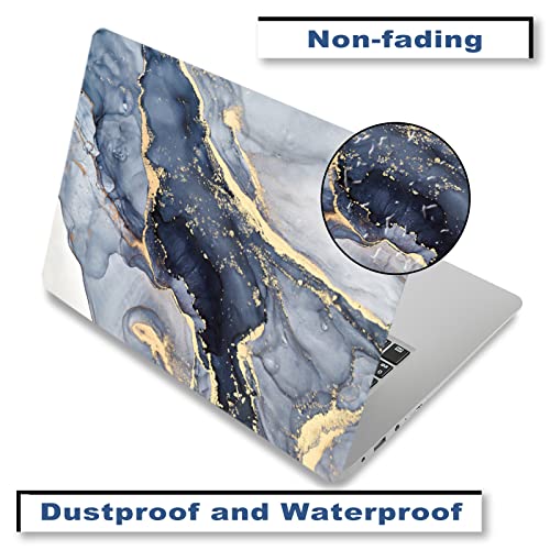 Laptop Skin Sticker Decal, 12" 13" 13.3" 14" 15" 15.4" 15.6 inch Laptop Universal Netbook PC Notebook Vinyl Reusable Skin Sticker Cover Art Case Protector Personalized,Gilt Marble - color: Gilt Marble