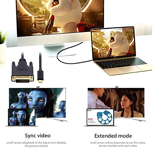 cablecc USB 3.1 Type C USB-C Source to DVI 1080P 60hz Displays Male Monitor Cable for Laptop 1.8m - style: USB-C to DVI