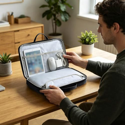 Laptop Case Sleeve with Handle,Spacious Laptop Bag with Pocket,Laptop Sleeve for Laptop Tablet Man Woman - color: Black