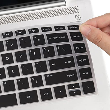 Keyboard Cover for HP Laptop 14/HP Pavilion 14-dq 14-cf/fq, HP 14 Ultrabook, HP 14-dq0052dx 14-dq0703dx 14-dq2089wm 14-dq0760dx 14-dq0032dx 14-dq0004dx 14-dq0762dx 14-dq0761dx 14-dq0054dx 14-dq1043dx - color: Black