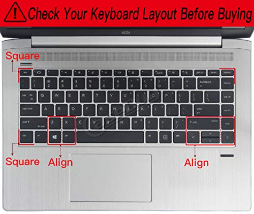 Keyboard Cover for HP ProBook 440 445 G5 G6 G7 G8 14", HP ProBook x360 440 G1 14, HP ProBook 640 G4 G5 G7 G8 14, HP ProBook 430 G5 Notebook Protective Skin(Not Fit ProBook 440 445 G11), Ombre Pink - color: Ombre Pink