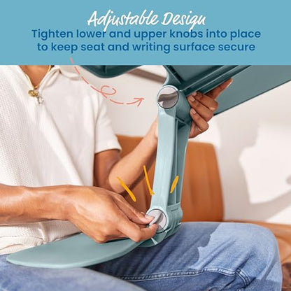 ECR4Kids The Surf Folding Portable Lap Desk, Large, Flexible Seating, Sage - color: Sage