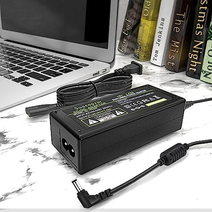 19V 3.42A 65W Laptop Charger, Power Adaptor Converter for Toshiba Satellite C55 C55D C55T C655 C655D C675 C855 C855D L55 L655 L675 L745 L755 L775D L855 P755 P845T P855 P875, 5.5x2.5mm Plug - style: 19V 3.42A