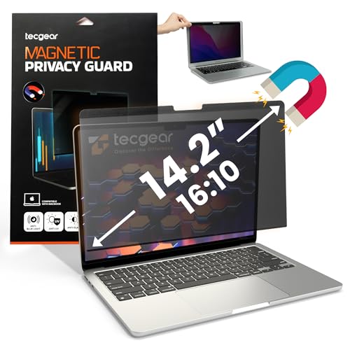 Privacy Screen Filter 14.2 Inch | MacBook Pro 14 Inch M1 Privacy Filter | Magnetic Laptop Screen Protector | Anti Glare Blue Light Blocking Magnetic Guard | Matte Eye Protection