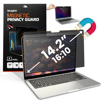Privacy Screen Filter 14.2 Inch | MacBook Pro 14 Inch M1 Privacy Filter | Magnetic Laptop Screen Protector | Anti Glare Blue Light Blocking Magnetic Guard | Matte Eye Protection