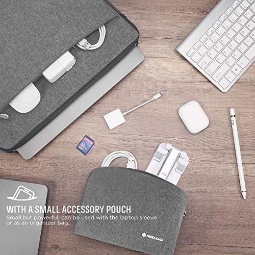 NIDOO 13-14 inch Laptop Sleeve Case Computer Notebook Bag for 13" MacBook Air / 13.5" Surface Book / 13.5" Surface Laptop 2 3 4 / Surface Book 2 3 / 13.3" ThinkPad L380 L390 Yoga /13.9" Yoga C930 - color: Grey, size: 13-14 Inch