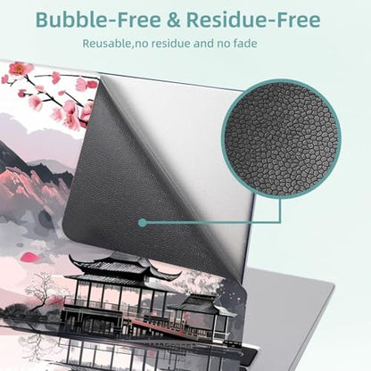 Universal Laptop Skin Decal, 3-Piece Vinyl Protector for 12 13 14 15.6" Notebook, Waterproof Anti-Scratch, Easy Trim & Bubble-Free Finish, Chinese Mountains and Rivers - color: Chinese Mountains and Rivers