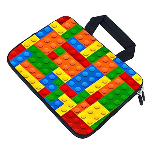 AMARY14 15 15.4 15.6 inch Laptop Handle Bag Computer Protect Case Pouch Holder Notebook Sleeve Neoprene Cover (Puzzle) - color: Puzzle