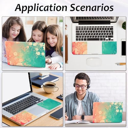 Laptop Skin 12.1-15.6 inch Removable Universal Reusable Laptop Sticker Decal,Waterproof No Residue Vinyl Cover,Scratch-Resistant Cuttable Full Wrap Sticker for Notebook, Pastel Rose Floral Print - color: Pastel Rose Floral Print