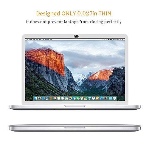 Cimkiz Webcam Cover Slide Metal Magnet Sliding Web Camera Cover Slider for Laptops MacBook Pro HP iMac iPhone Cellphone-for Protecting Your Privacy-Strong Adhesive-6 Packs(3black+3silver)