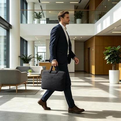 Laptop Case Sleeve with Handle,Spacious Laptop Bag with Pocket,Laptop Sleeve for Laptop Tablet Man Woman - color: Black