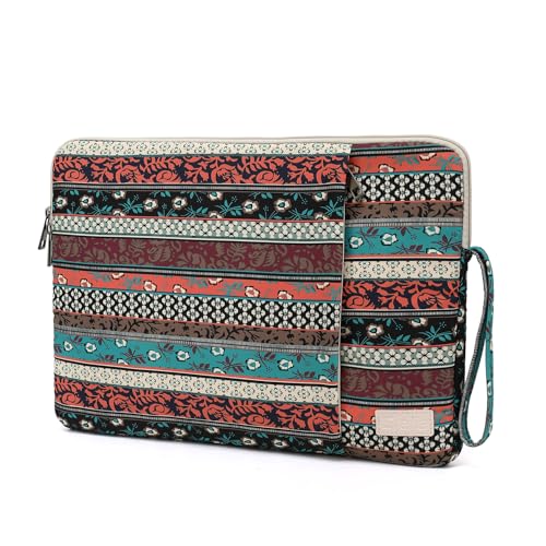 Laptop Sleeve 13.3 inch14 Inch, 15.6inchWater Resistant Traveling Computer Cover with Handle, Shockproof Protective Carrying Laptop Case (Y8-Red Bohemia, 12.5 inch-13.5 inch) - color: Y8-Red Bohemia, size: 12.5 inch-13.5 inch
