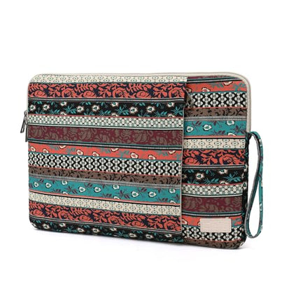 Laptop Sleeve 13.3 inch14 Inch, 15.6inchWater Resistant Traveling Computer Cover with Handle, Shockproof Protective Carrying Laptop Case (Y8-Red Bohemia, 14 inch) - color: Y8-Red Bohemia, size: 14 inch
