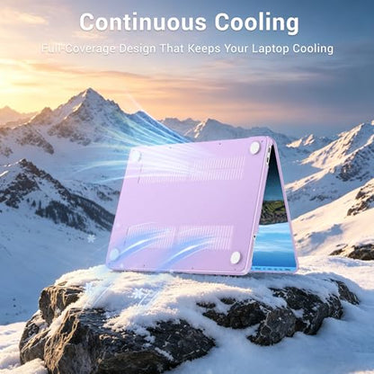 MOSISO Compatible with MacBook Neo Case 13 inch 2026 A3404 A18 Pro Chip | Scratch-Resistant Ultra-thin Protective Hard Shell Case Cover, Purple - color: Purple