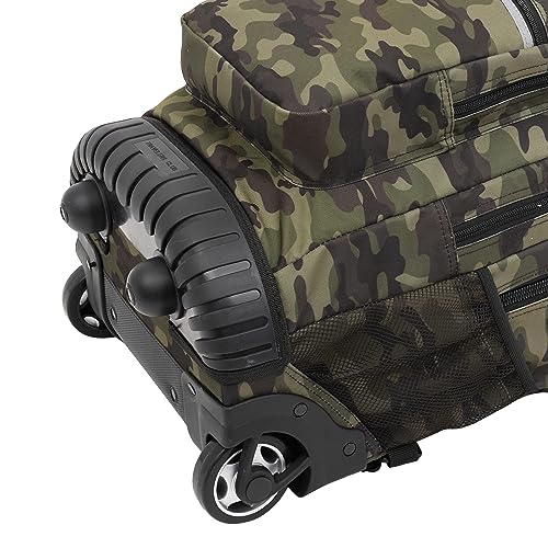 Travelers Club 20" Rolling Backpack with Laptop Compartment, Camo - color: Camo, size: 20 Inch
