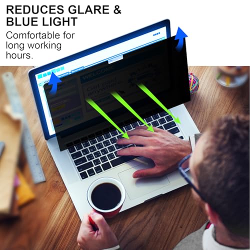 Privacy Screen for Macbook Air 13.3 inch (2018-2020) Macbook Pro 13.3 Inch (2016-2022, M1, M2), Removable Matte Anti Glare Blue Light Protector Private Filter, 1 pack